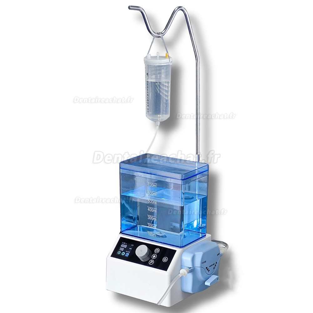 Micromoteur électrique dentaire sans balais avec réservoir d'eau et pompe péristaltique